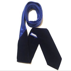 Imani Tie Solid Silk-touch Suede Blue - Like New